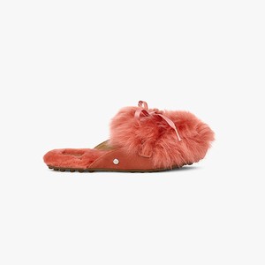 Ugg Shaine Fluff Lägenheter Skor Dam Rosa (492810RKA)